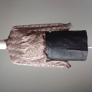 Joie | Snakeskin High Neck Blouse Top